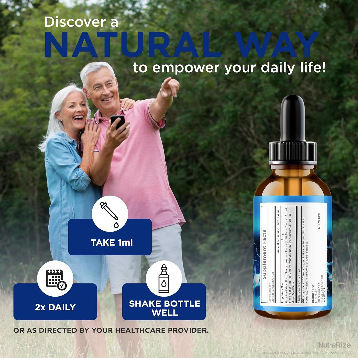 NutraRize Nu Nerve Drops - Natural Supplement for Healthy Nerve Growth, Official Reviews - 30 Servings