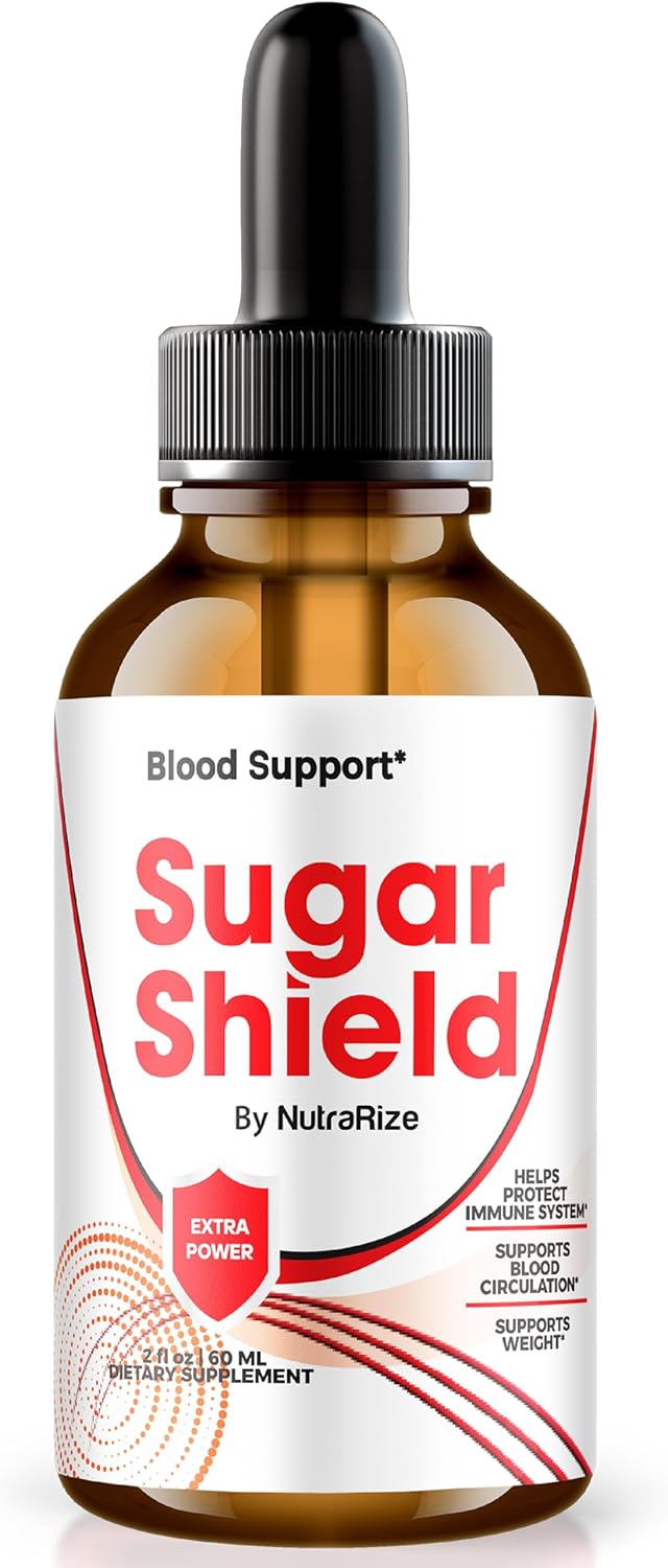 NutraRize Sugar Shield Drops - Maximum Strength Blood Support Liquid Supplement with Natural Blend Complex - Official Gotas Reviews - 30 Servings