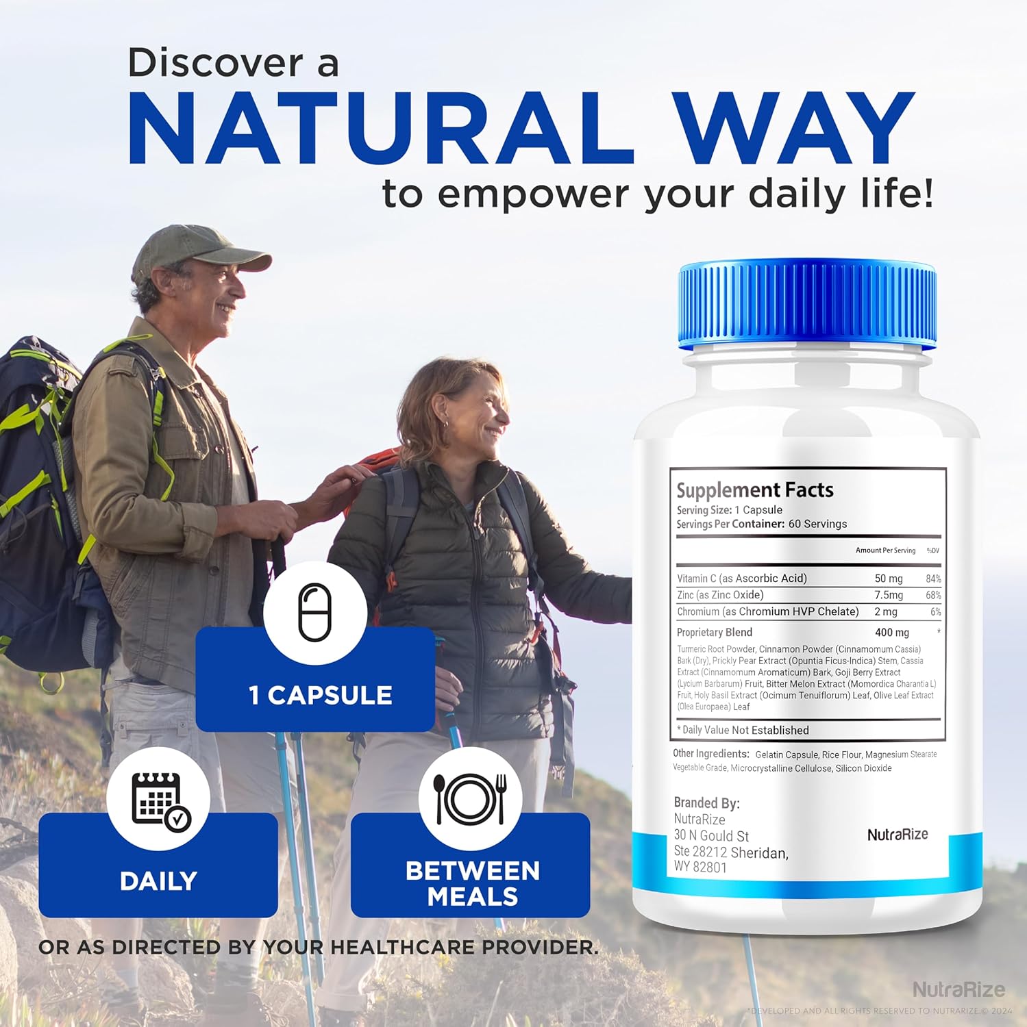 NutraRize Sugar Switch Pills (2 Pack) - All-Natural Blood Formula for Healthy Sugar Levels - SugarSwitch 24 Supplement with 2 Pectin Reviews (120 Capsules)