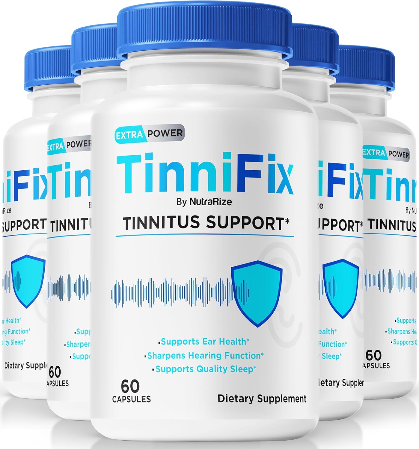 NutraRize Tinnifix Capsules (300 Capsules) - Advanced Hearing Support Formula for Healthy Ears, All Natural Tinni Fix Supplement Pack
