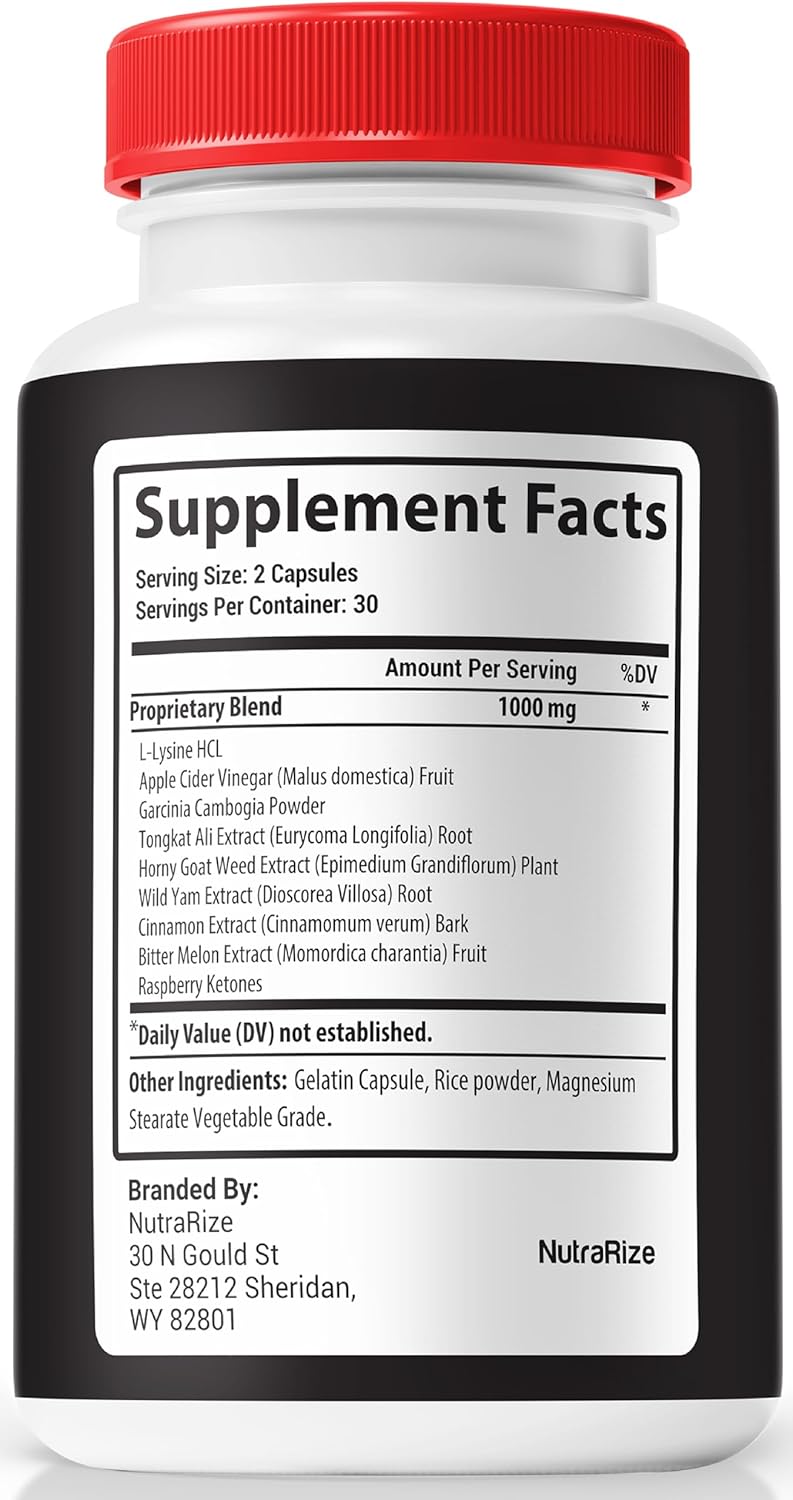 NutraRize Vital Prime for Men - Natural Ingredients for Male Performance and Stamina - VitalPrime Complex Review - 60 Capsules