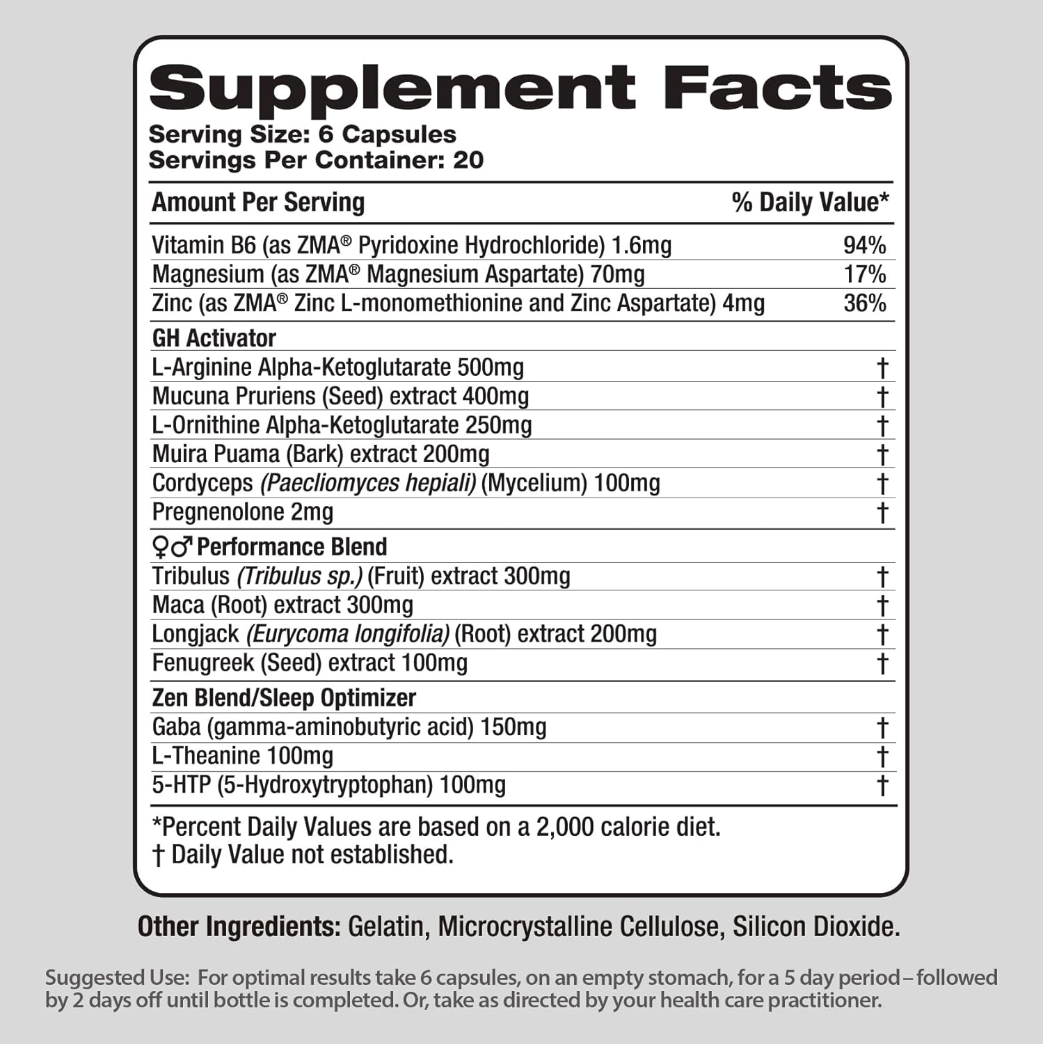 Nutrasumma Growth Supplement: 120 Capsules for Lean Muscle, Strength, Energy & Recovery with Natural Vitamins & Minerals