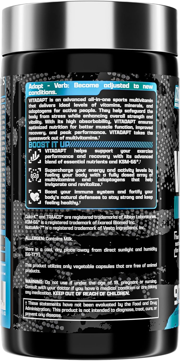 Nutrex Research Anabol Hardcore & Vitadapt Sports Multivitamin with KSM-66 Ashwagandha: Complete Athletic Support