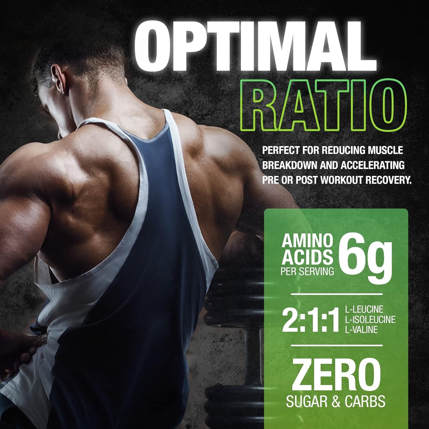 Nutrex Research BCAA Powder 6000 Amino Acid Supplement - 6g BCAAs for Post-Workout Recovery & Muscle Growth - Amino Energy Drink (Green Apple, 30 Servings)