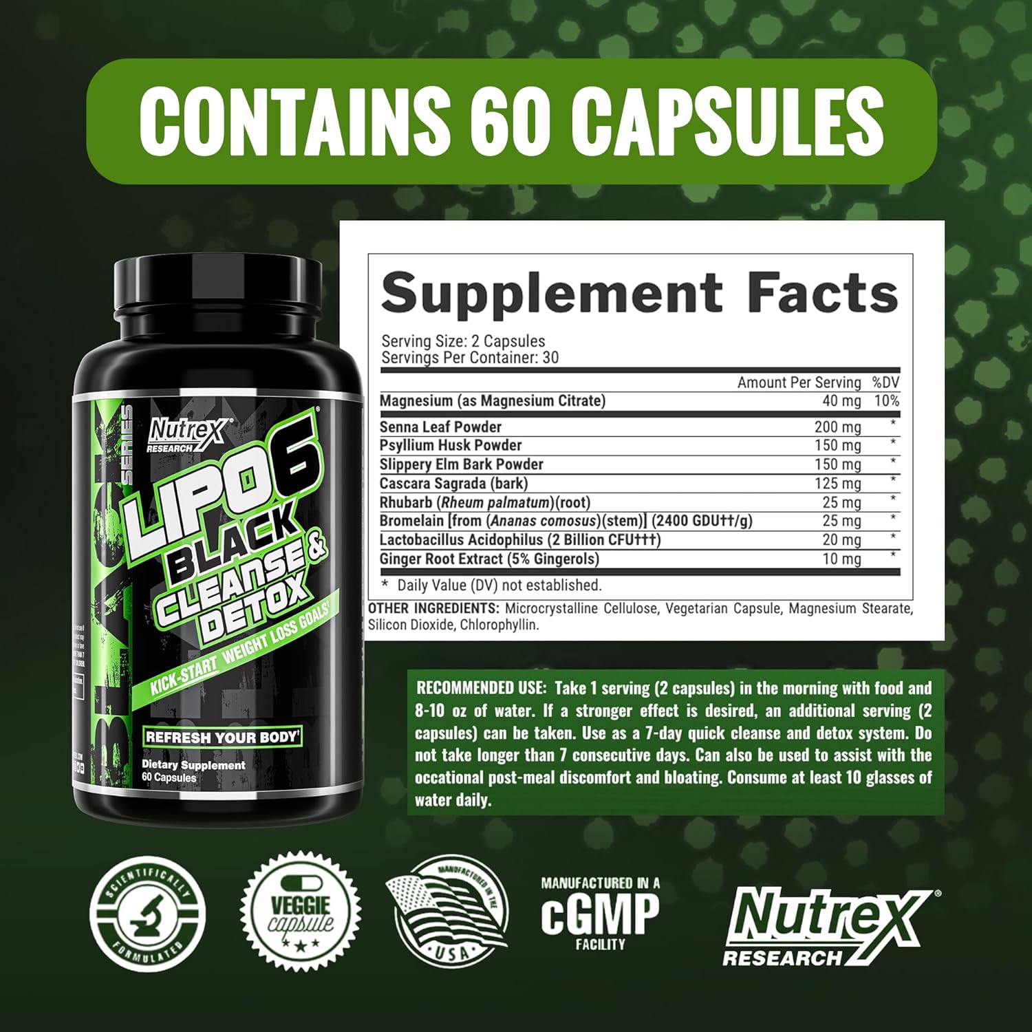 Nutrex Research Liquid Carnitine 3000 | Premium Orange Mango Fat Loss Support - Lipo-6 Cleanse & Detox for Weight Loss & Digestion