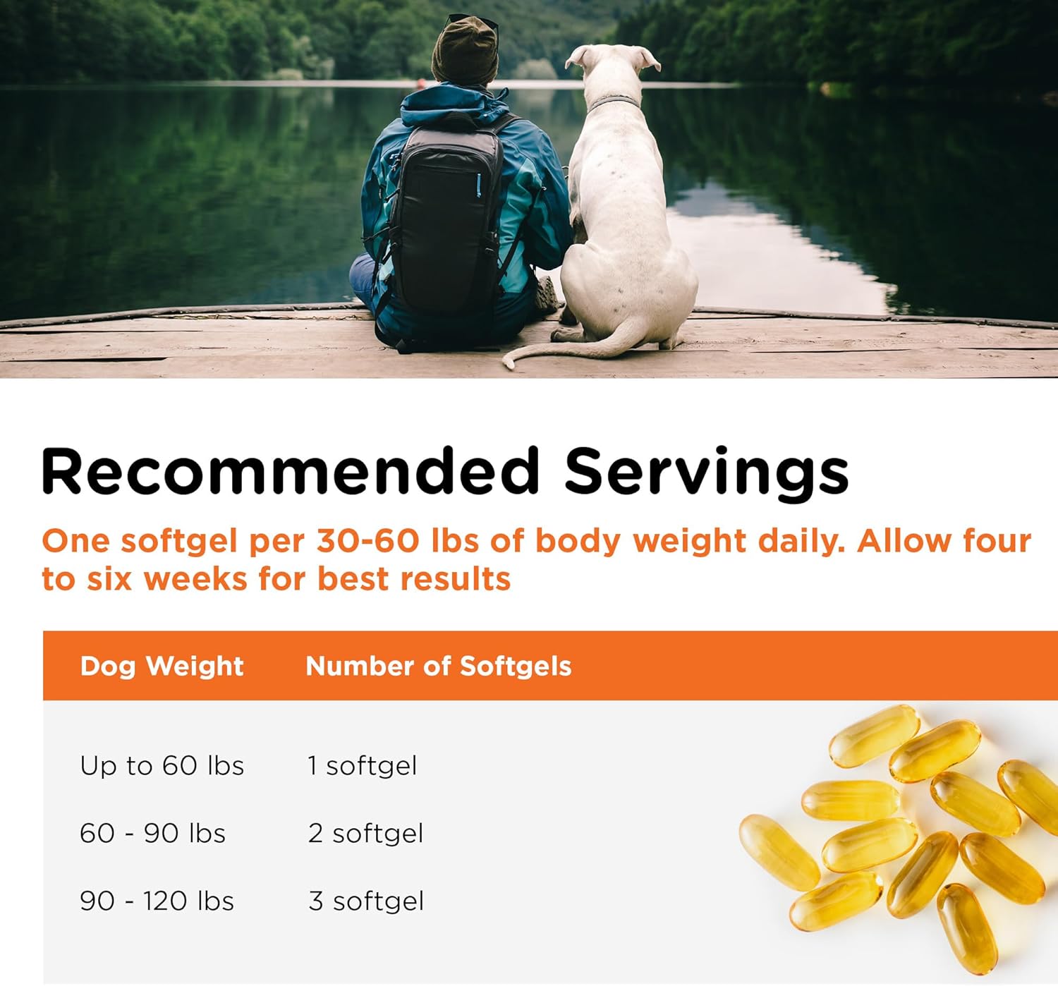 Nutri-Vet Omega-3 Fish Oil Supplements for Dogs - Promotes Healthy Skin & Coat - Supports Dog Shedding & Dandruff Relief - 100 Softgels