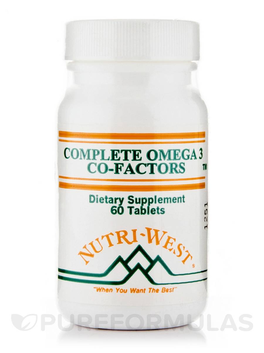 Nutri-West Complete Omega-3 Co-Factors (Adult Formula) - 60 Tablets - Nutri West