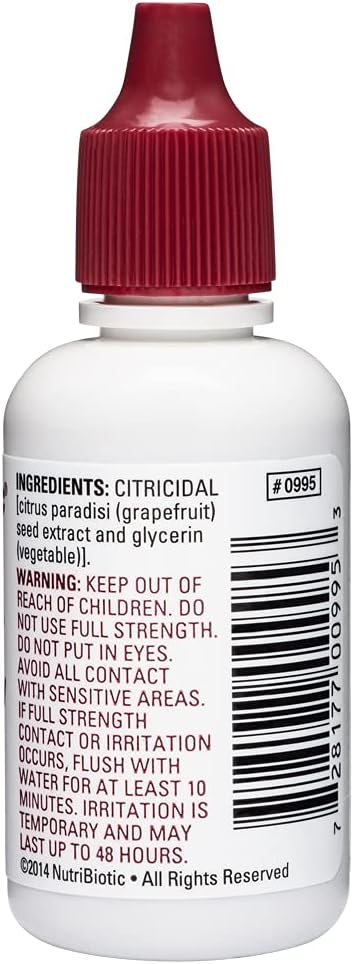 NutriBiotic Maximum GSE Liquid Extract - 1 Oz Premium Grapefruit Seed Concentrate with Bioflavonoids - Vegan, Gluten Free, Non-GMO & Potent