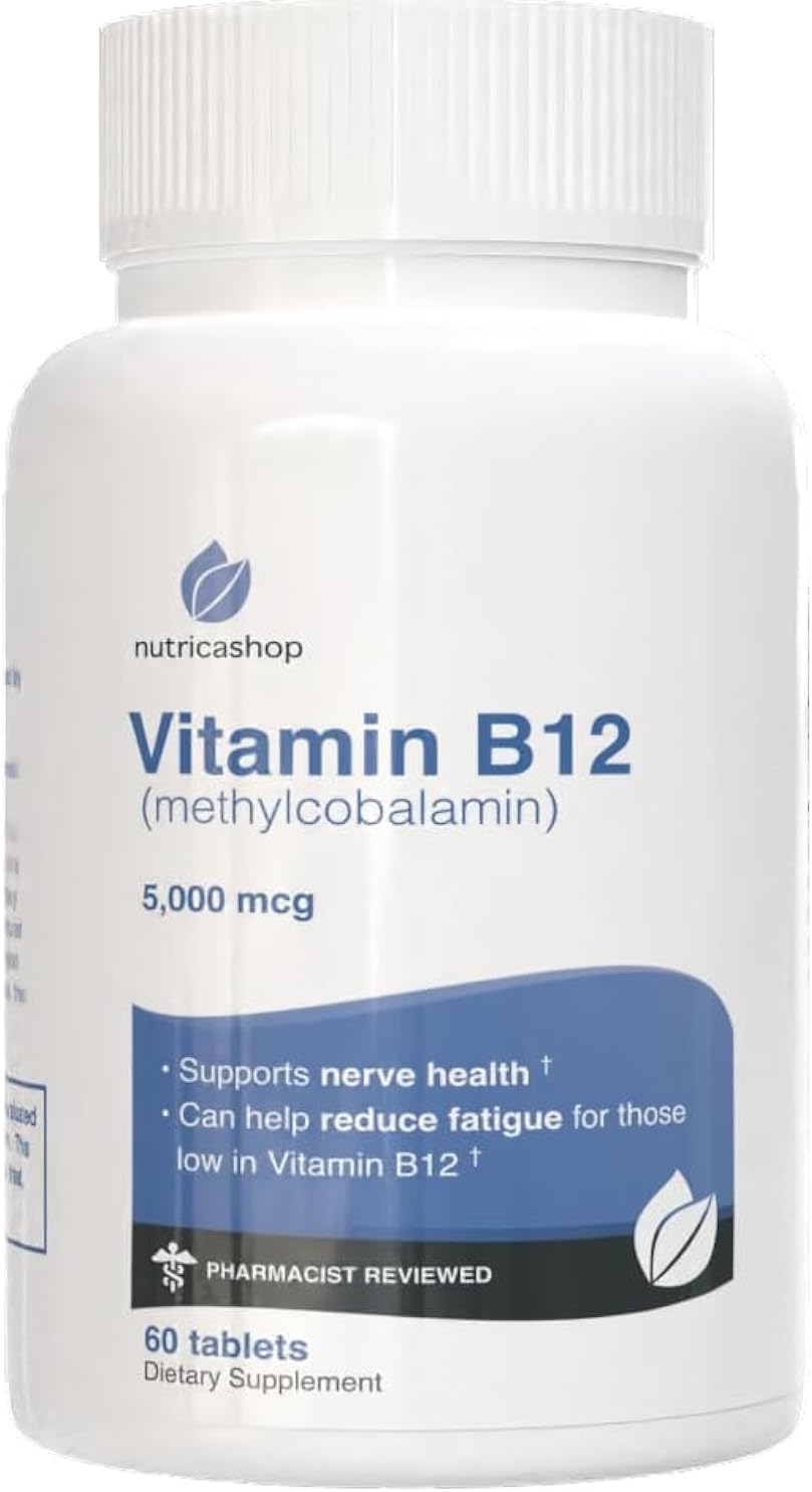 NUTRICASHOP Vitamin B12 Supplements for Energy Boost and Overall Wellness