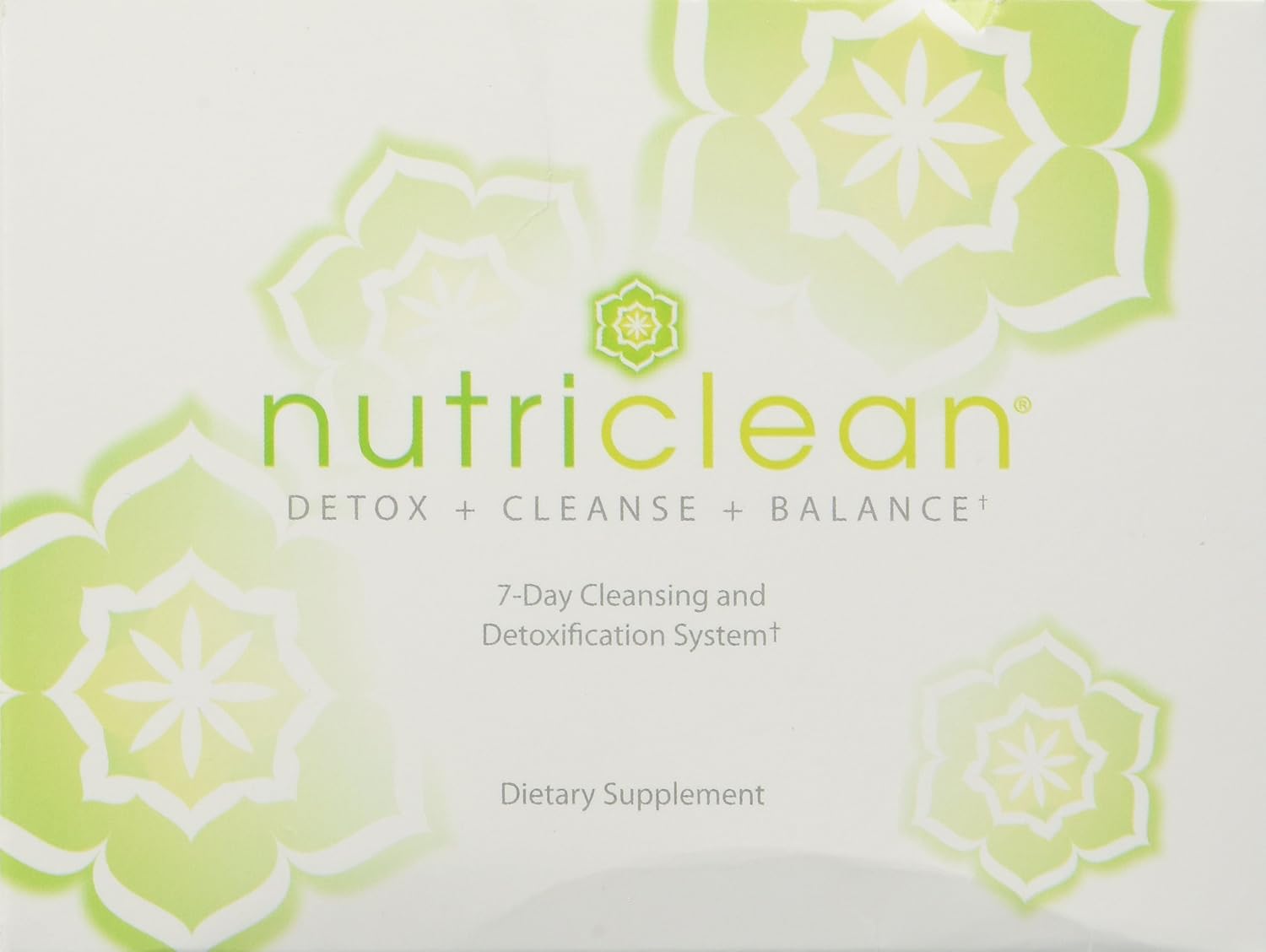 NutriClean 7 Day Cleansing System with Stevia: Probiotic for Digestive Health, Immune Support, Colon Cleanse, Magnesium, Moringa, Matcha, Gluten-Free, Energy Boost & Weight Loss - 7 Servings