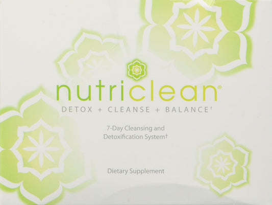 NutriClean 7 Day Cleansing System with Stevia: Probiotic for Digestive Health, Immune Support, Colon Cleanse, Magnesium, Moringa, Matcha, Gluten-Free, Energy Boost & Weight Loss - 7 Servings