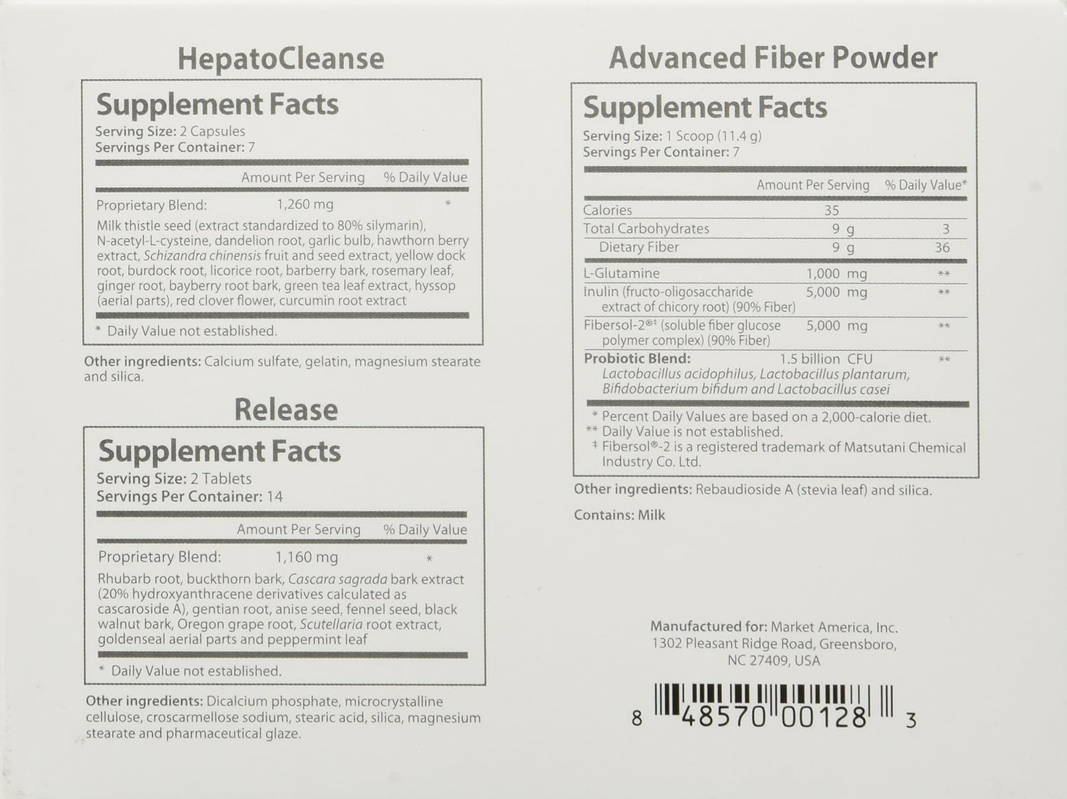 NutriClean 7 Day Cleansing System with Stevia: Probiotic for Digestive Health, Immune Support, Colon Cleanse, Magnesium, Moringa, Matcha, Gluten-Free, Energy Boost & Weight Loss - 7 Servings