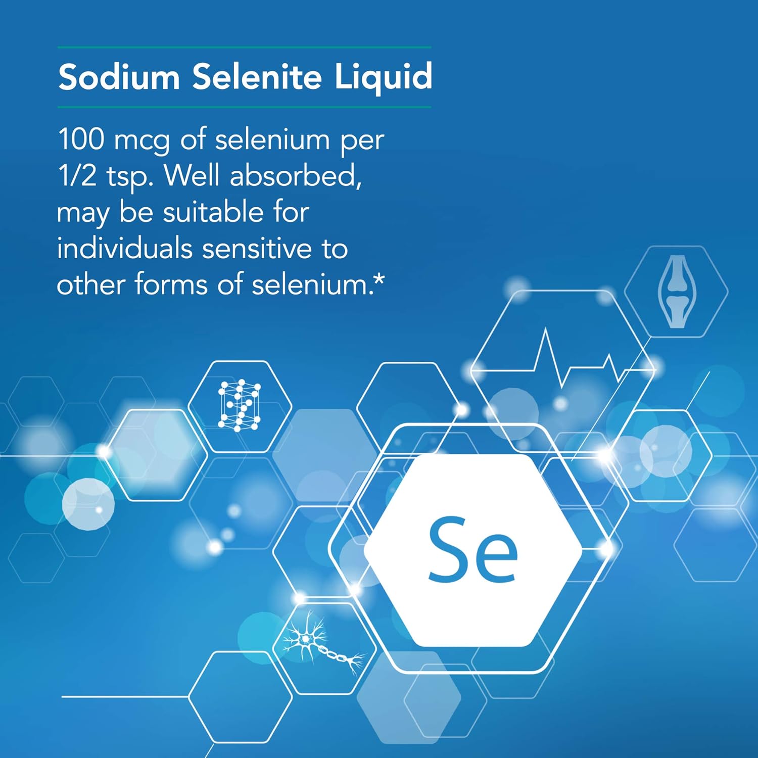 Nutricology Selenium Solution - 100mcg Thyroid Support Antioxidant Liquid Supplement - 8 Fl Oz