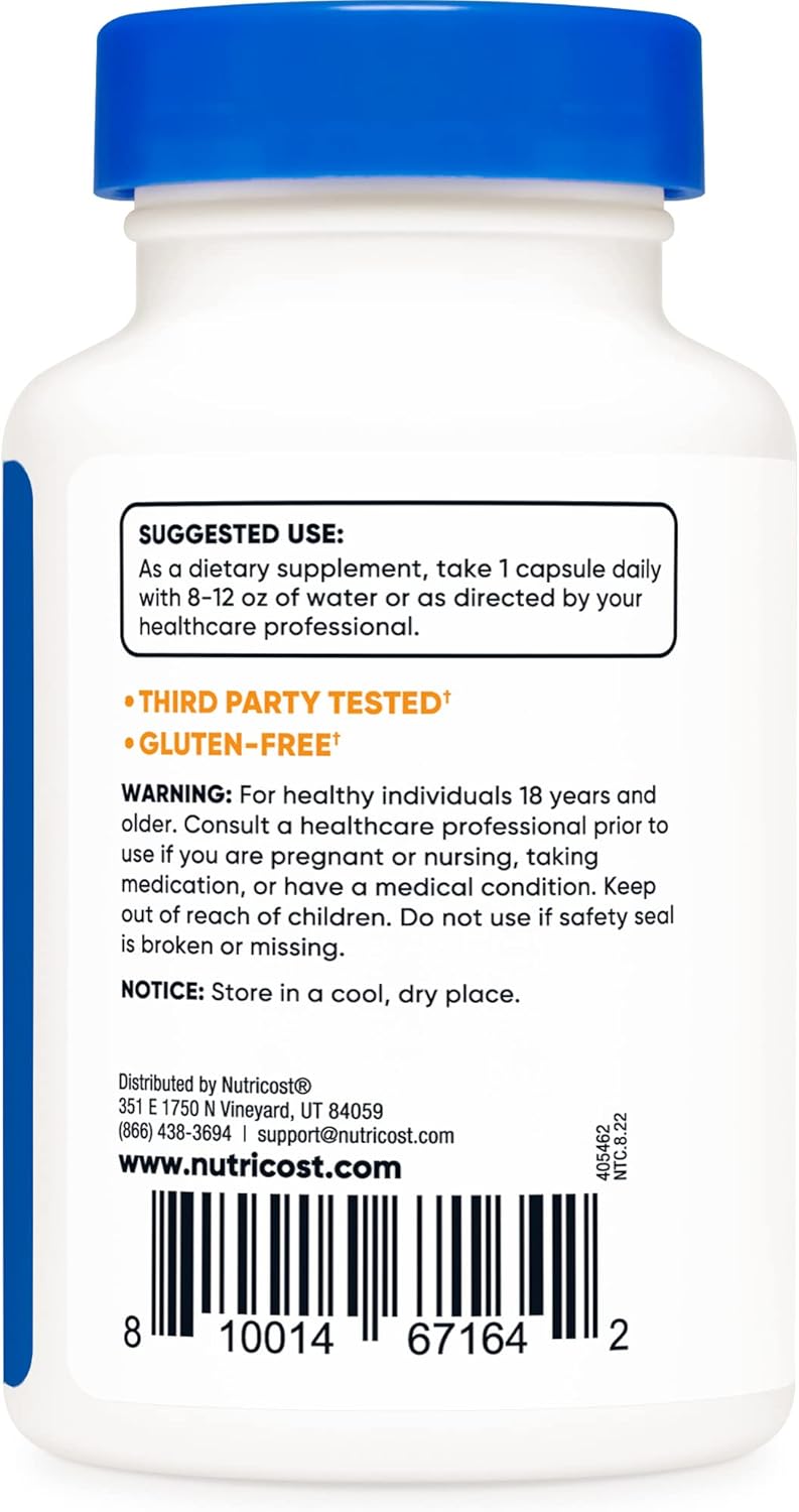 Nutricost CoQ10 100mg Vegetarian Capsules - 60 Servings of Coenzyme Q10 Supplement