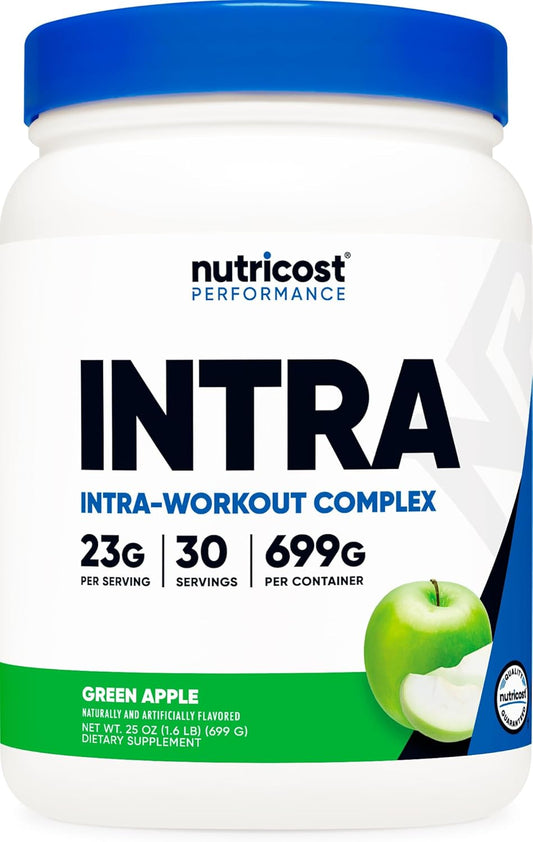 Nutricost Green Apple Intra Workout Powder - 30 Servings, Non-GMO, Gluten-Free Supplement