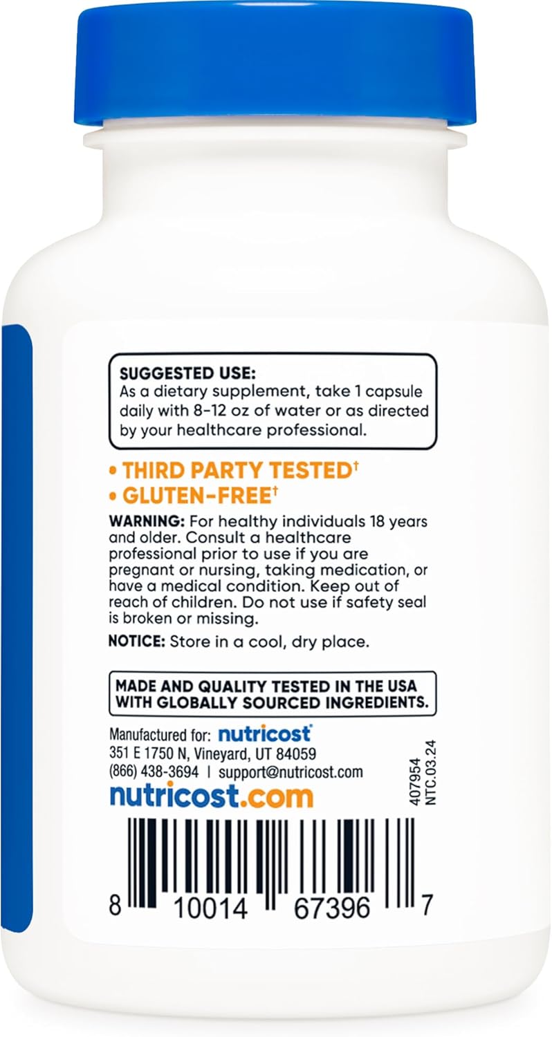 Nutricost Luteolin 100mg Capsules - 120 Count, Vegetarian, Non-GMO, Gluten-Free
