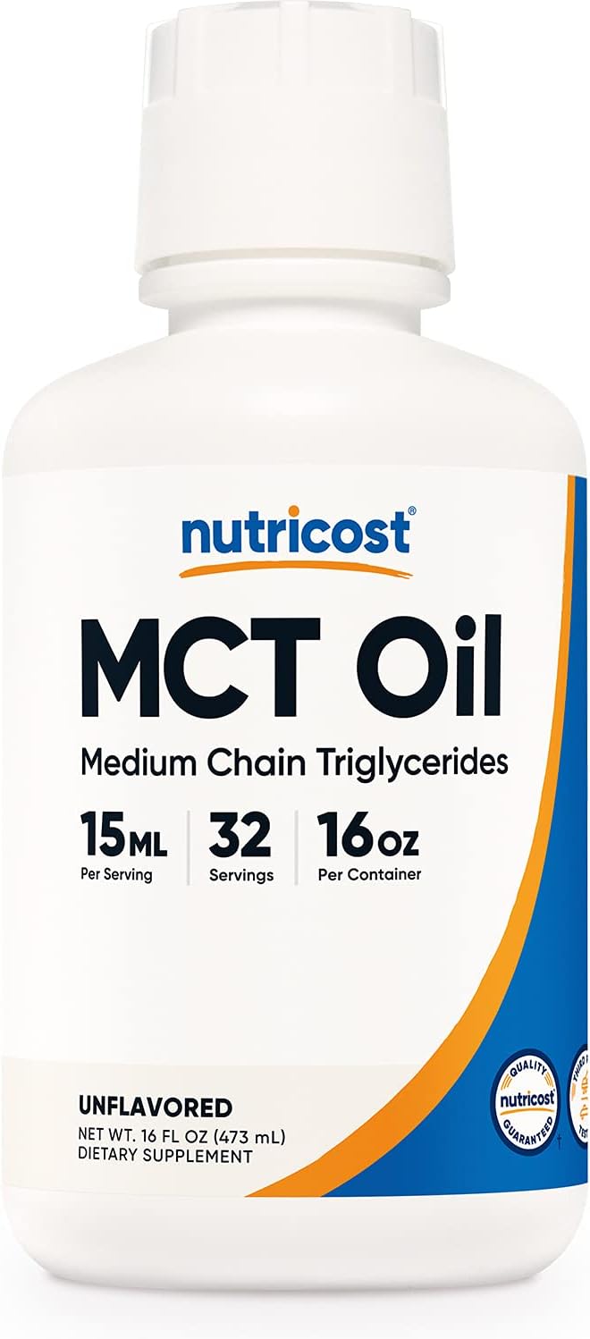 Nutricost MCT Oil - 16oz - Ideal for Keto and Paleo Diets - Non-GMO