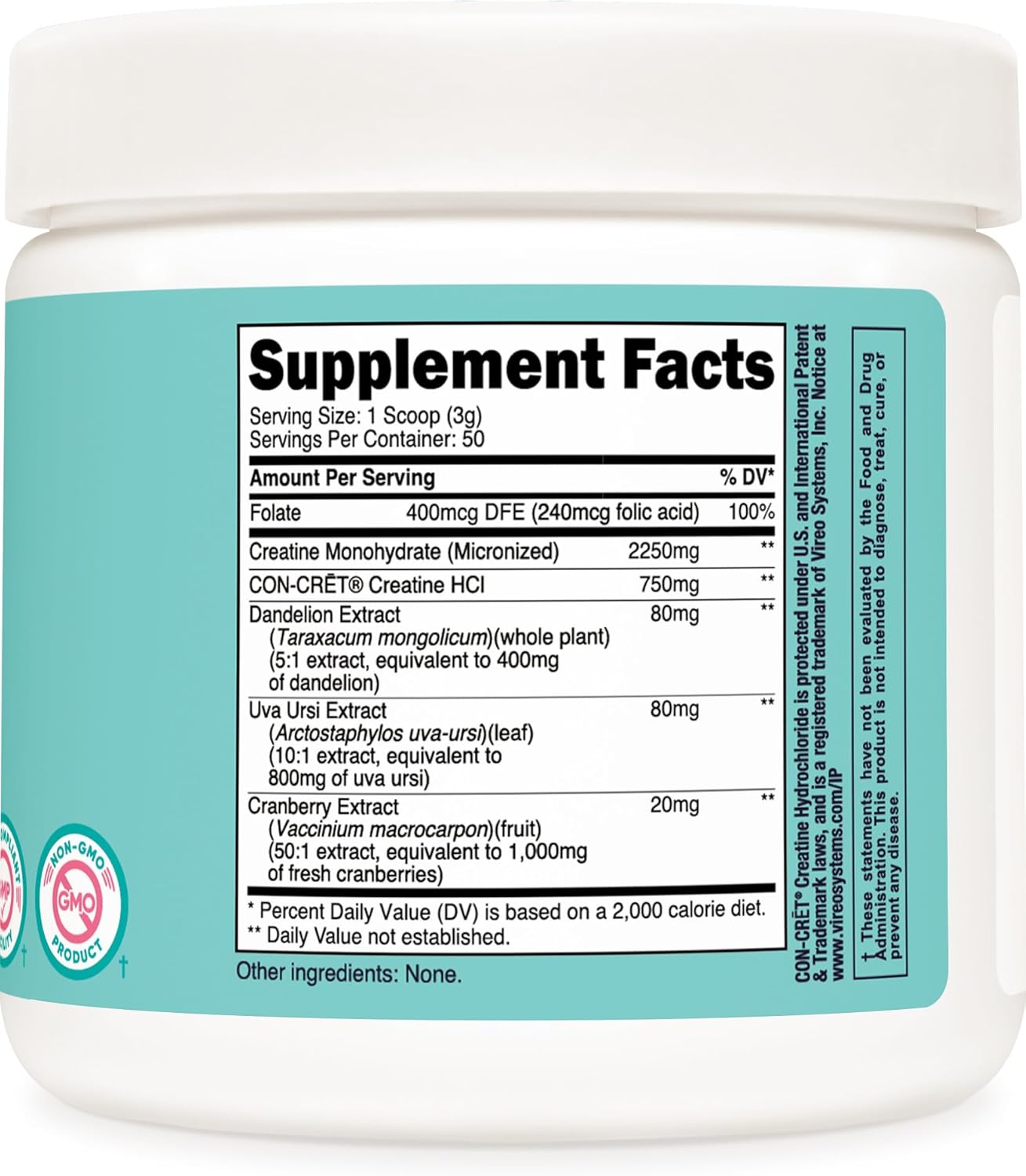 Nutricost Micronized Creatine Monohydrate Powder for Women - Unflavored, 50 Servings, Vegetarian, Non-GMO, Gluten Free