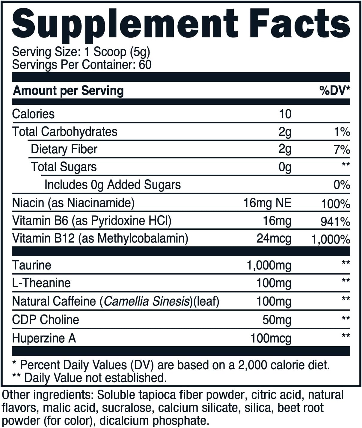 Nutricost Strawberry Kiwi Energy Complex Powder - 60 Servings, 300g Clean Energy Dietary Supplement