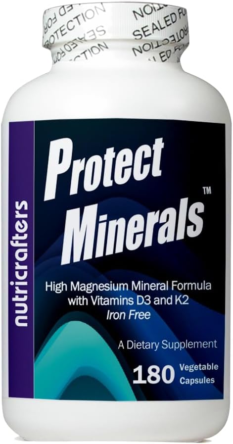 NutriCrafters Enhanced Garlic and EDTA Bundle - 120 Capsules x 3 + Protect Minerals 180 Capsules