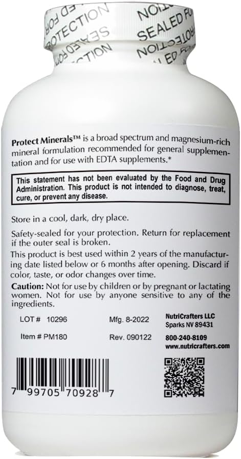 NutriCrafters Enhanced Garlic and EDTA Bundle - 120 Capsules x 3 + Protect Minerals 180 Capsules