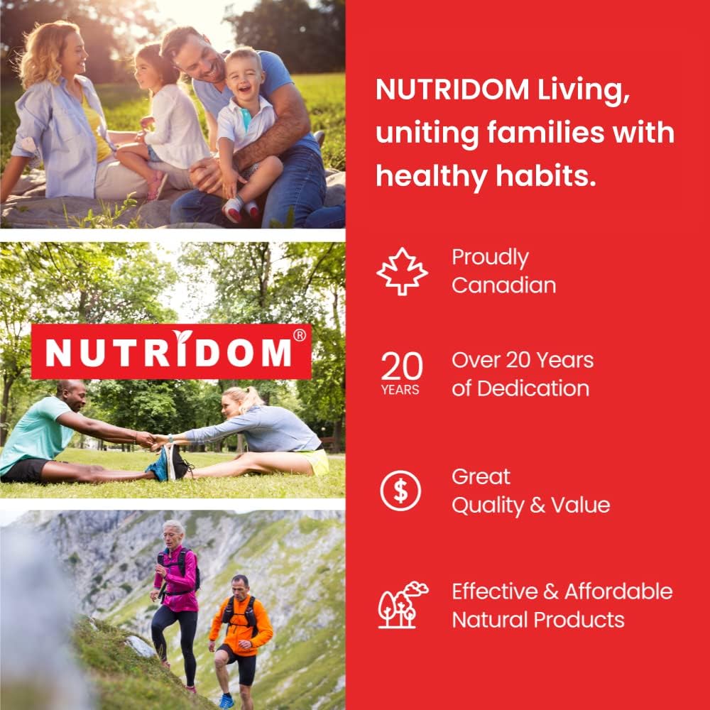 Nutridom Vitamin D3 and K2 Softgels with Coconut Oil (120 Count)