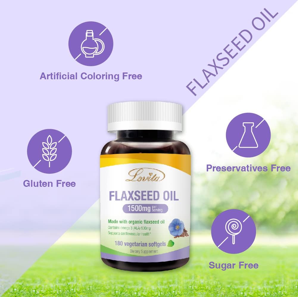 Nutrient-Rich Bundle: Lovita Flaxseed Oil & Premium Multivitamin for Adults 30+ (Vegetarian)