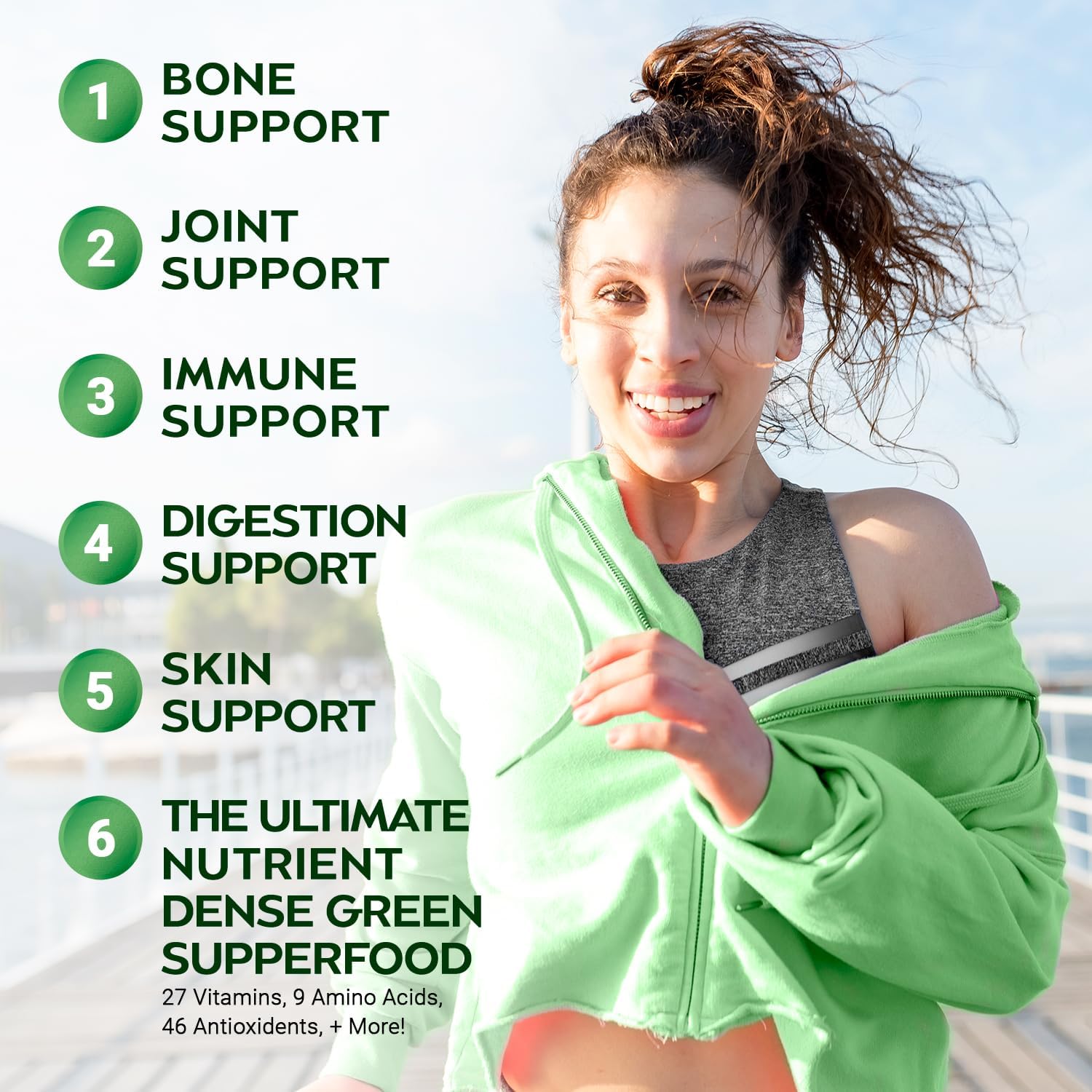 Nutrient-Rich Moringa Powder Capsules for Energy, Skin & Gut Health - Green Antioxidant Superfood with Essential Vitamins & Amino Acids