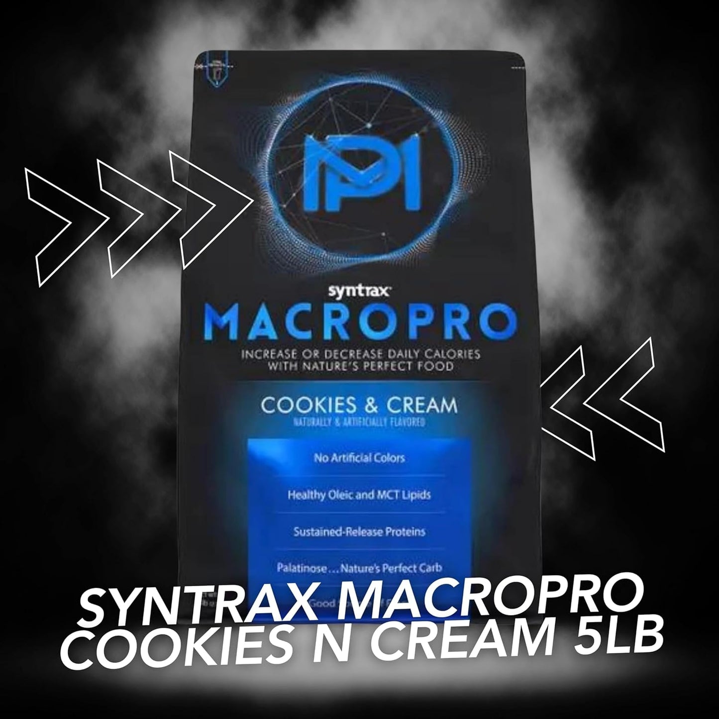 Nutrient-Rich Syntrax Bundle MacroPro Whey Protein Powder Blend with Oleic & MCT Lipids - 5.0 lbs Cookies and Cream Flavor