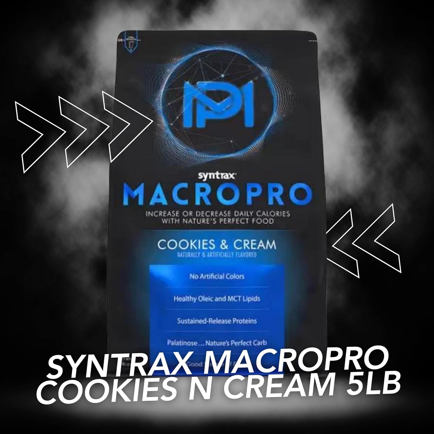 Nutrient-Rich Syntrax Bundle MacroPro Whey Protein Powder Blend with Oleic & MCT Lipids - 5.0 lbs Cookies and Cream Flavor