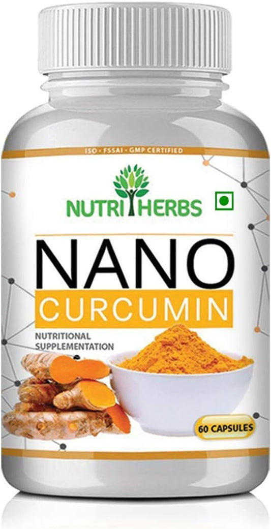 Nutriherbs Nano Curcumin Longa - Turmeric Extract Capsules for Men & Women - Kaxilu Dharma Supplement