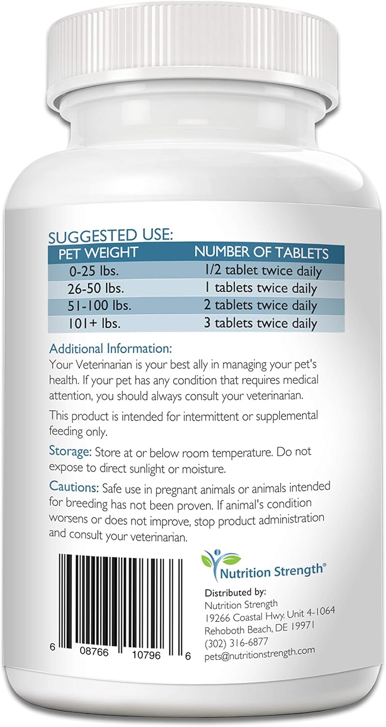 Nutrition Strength Immune Support & Antioxidant Mushrooms for Dogs with Coenzyme Q10 - 120 Chewable Tablets