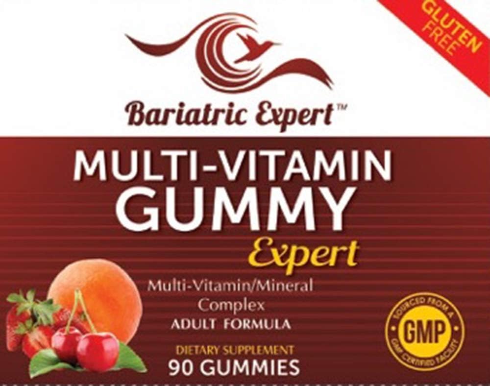 Nutritionist Recommended Bariatric Multivitamin Gummies for Adults Post-Gastric Sleeve and Bypass - Fast-Melting Dietary Supplement, 90 Count