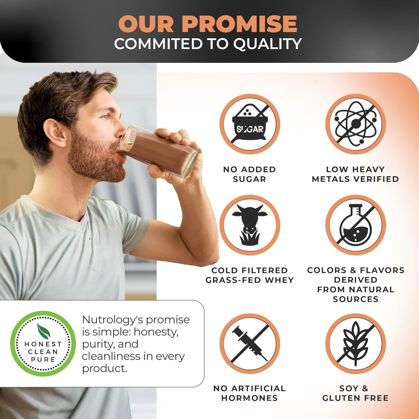 Nutrology TRIPACT 7-in-1 Meal Replacement Shake - Creamy Chocolate Flavor with Grass Fed Whey Protein, Pea, Rice, Greens, Probiotics & BCAAs - Amino Energy - 20 Servings