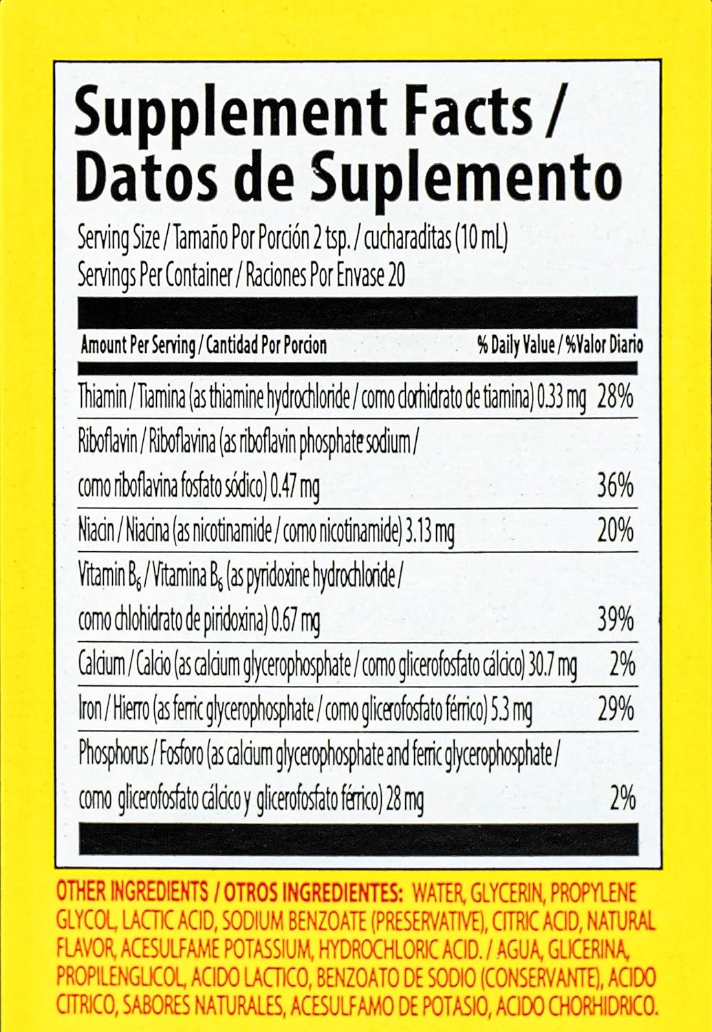 Nutrophos Liquid Dietary Supplement with B Vitamins and Minerals - 500ml Bottle