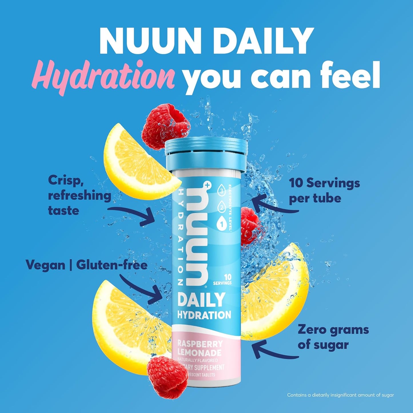 Nuun Hydration Daily Electrolyte Tablets, Mixed Berry Flavor, Sugar-Free, Vegan & Gluten-Free, 4 Pack - 40 Servings
