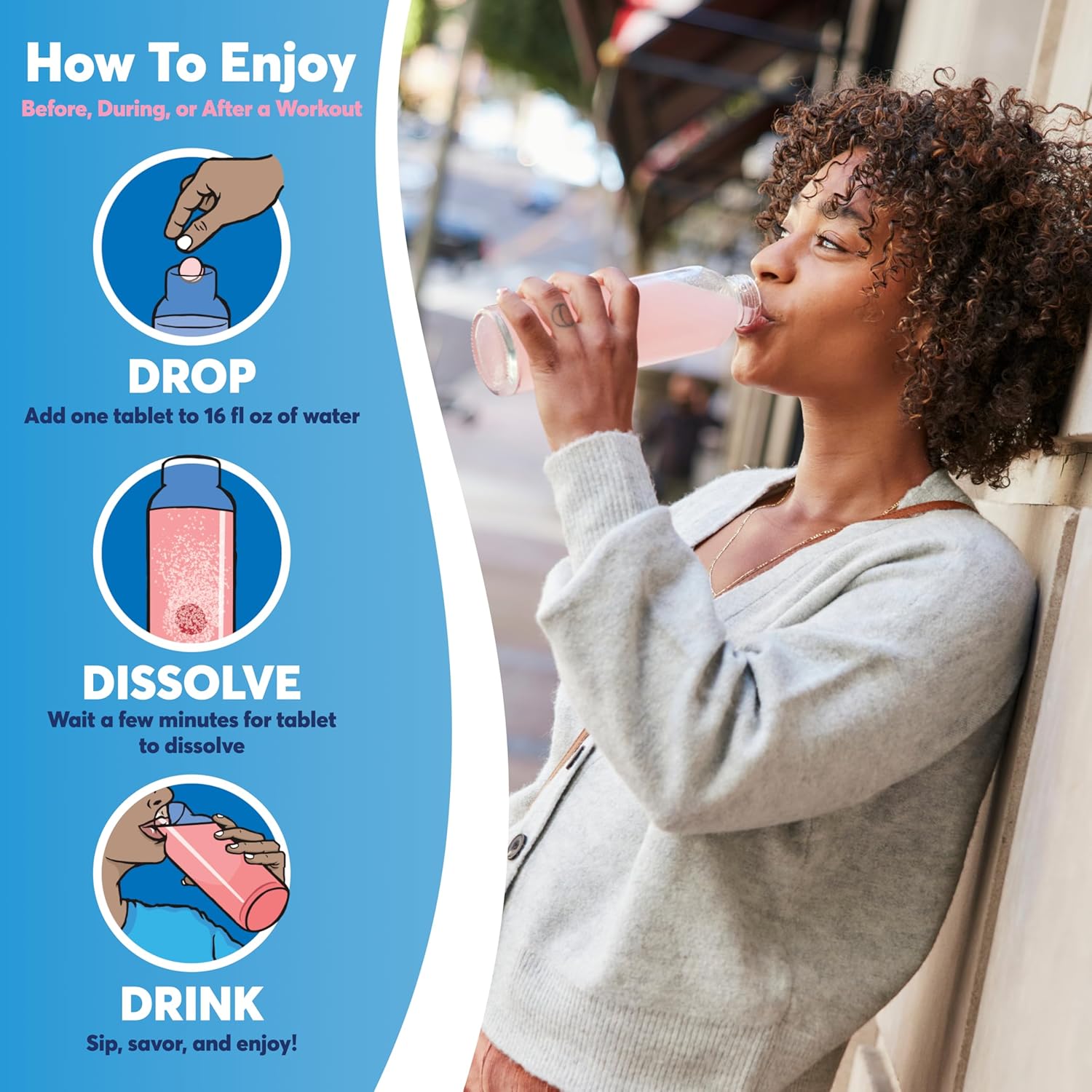 Nuun Zero Sugar Hydration Electrolyte Tablets - Wild Strawberry Flavor, Gluten-Free, Vegan, 80 Servings