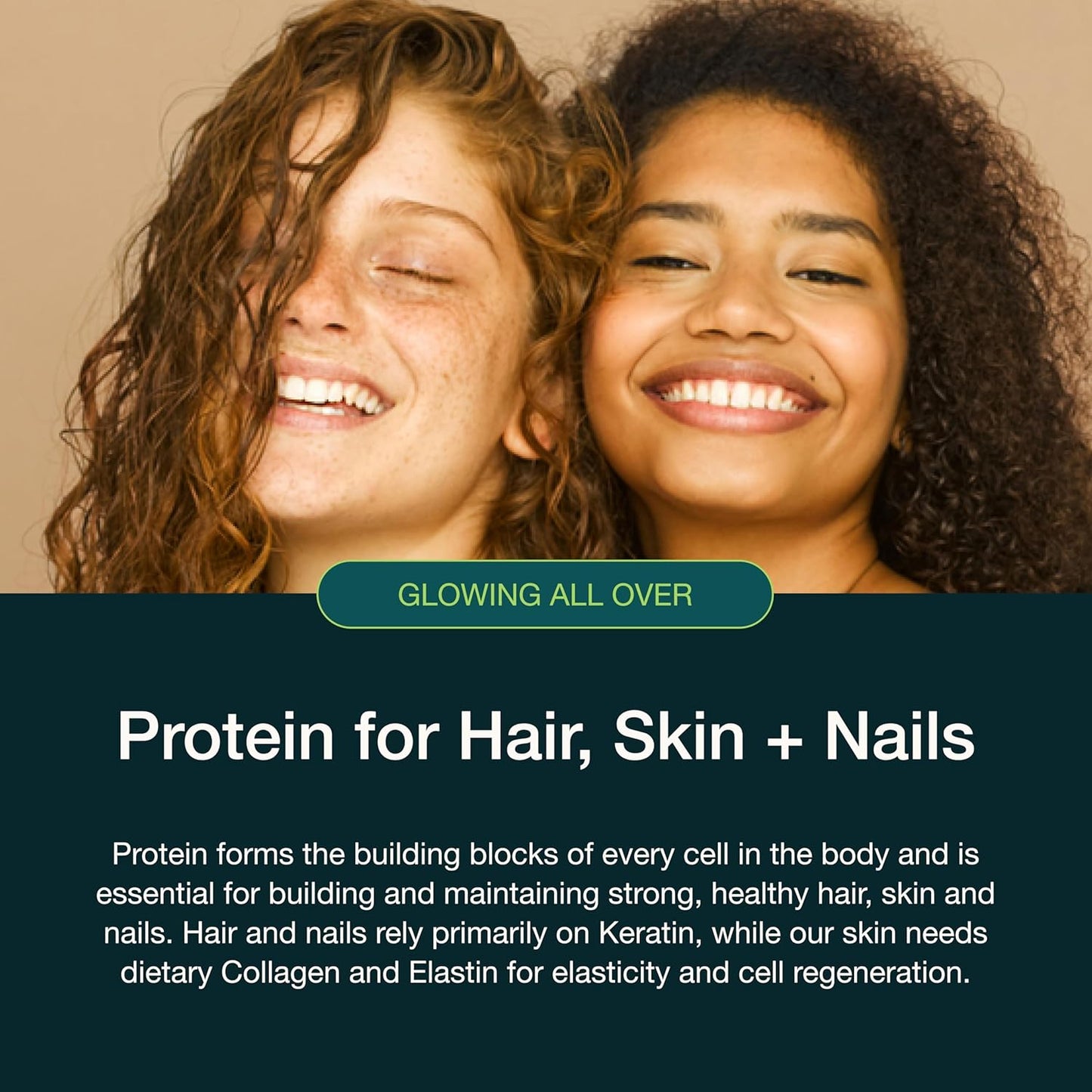 Nuzest Protein Plus Strawberry Powder for Healthy Hair, Skin, and Nails - 8.8oz (10 Servings)