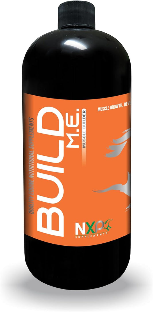 NXP Supplements Build Me - Horse Muscle Growth Recovery Energy Performance Supplement - 1 Quart