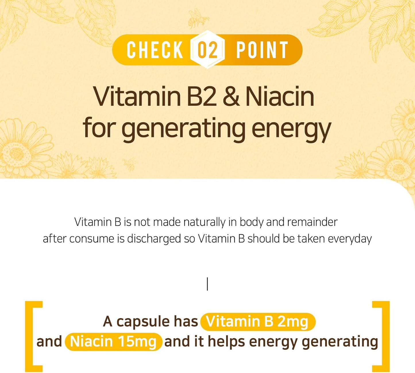 NZ Origin Royal Gold Vitamin B&E Capsules - 60 Count Bottle with Niacin 15mg - Men, Women, Kids Dietary Supplements for Cell Protection and Energy Production