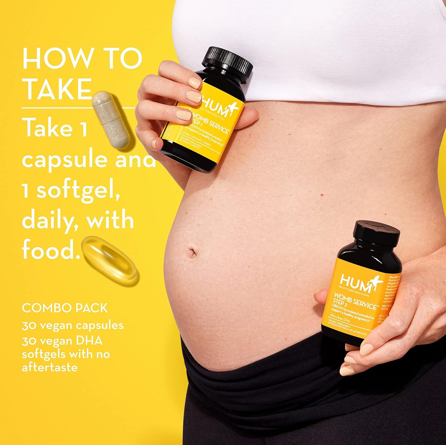 OBGYN Formulated Vegan Prenatal & Postnatal Vitamins Combo Pack with Choline for Clean Pre-to-Post Pregnancy Support