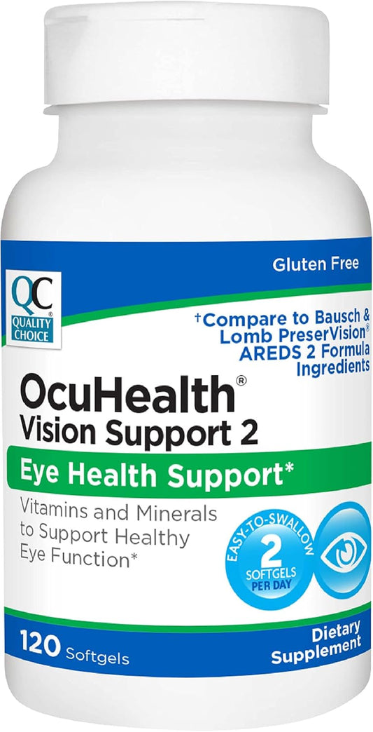 Ocuhealth Eye Health Vision Support Supplement Softgels - 120 Count Bottle