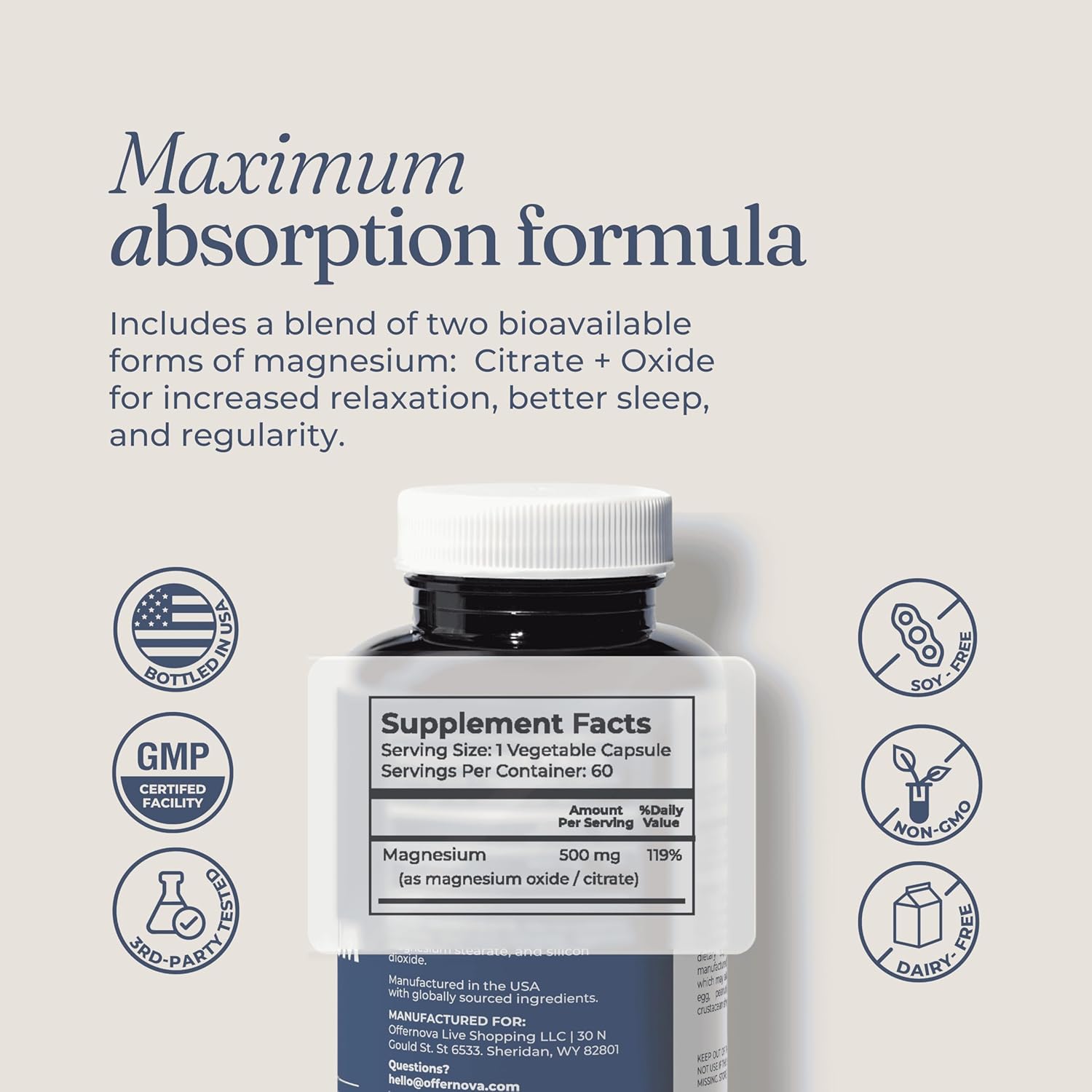 Offernova Collagen and Magnesium Duo for Calm and Repair