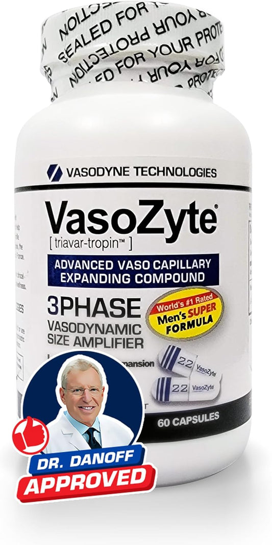 Oligopin Enhanced VasoZyte for Healthy Blood Flow - Supports Nitric Oxide Production - Crystal Pure Extraction Process - 60 Capsules