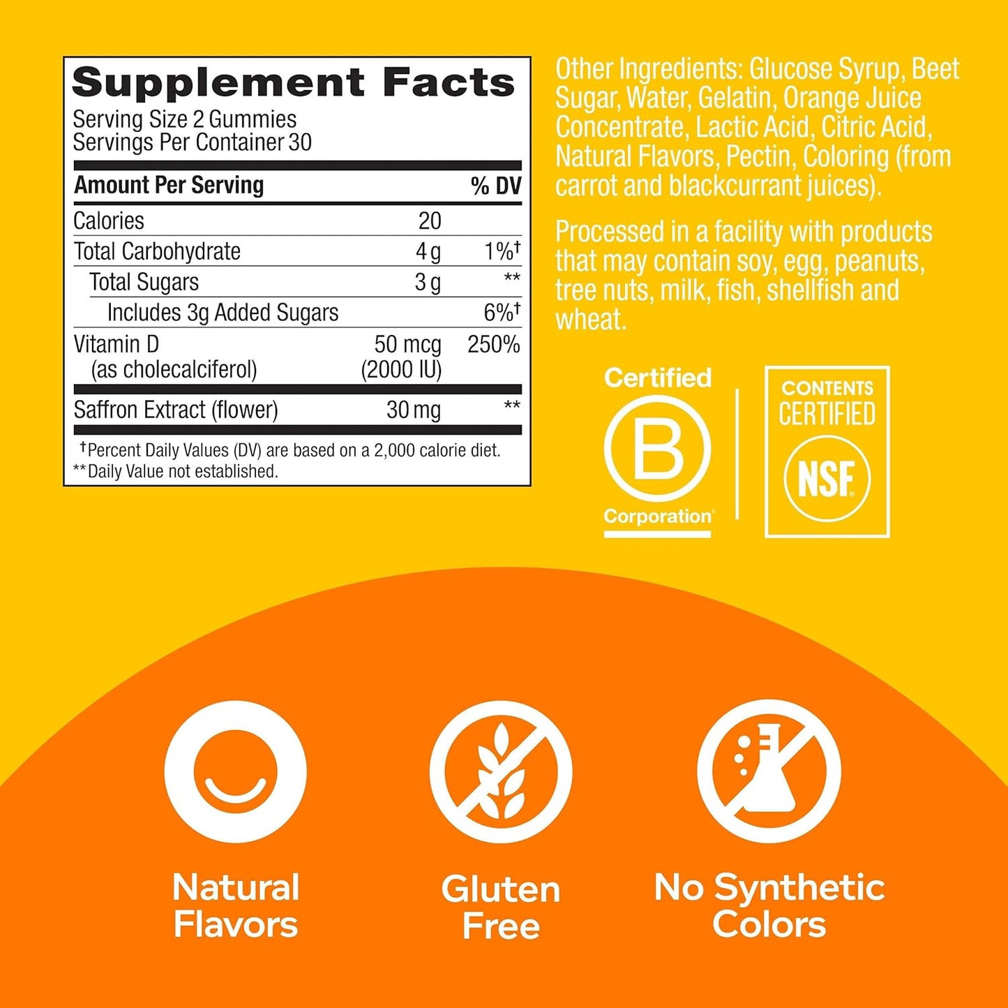 OLLY Prenatal Gummy Multivitamin 30-Day Supply with Folic Acid & Vitamin D for Mood Balance Support