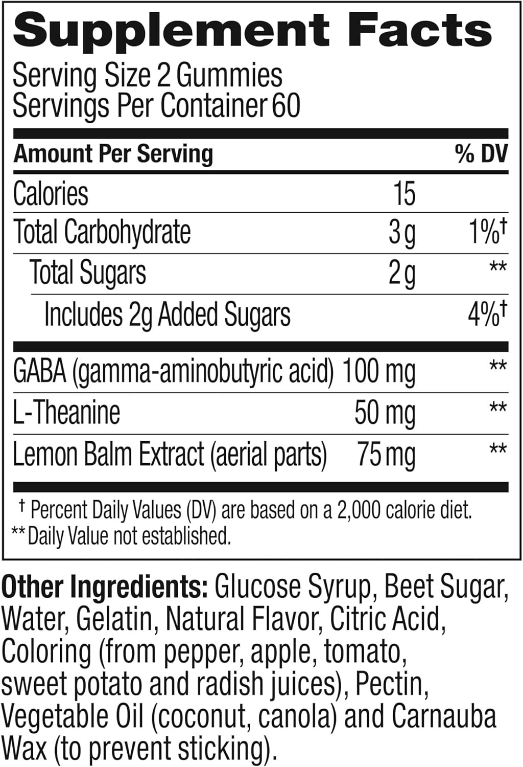 OLLY Stress Relief Gummies with GABA, L-Theanine, Lemon Balm - 120 Berry Flavor Supplements
