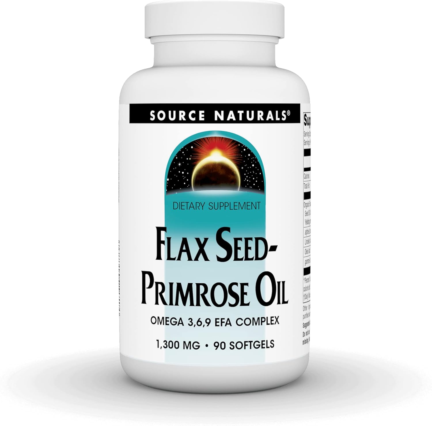 Omega 3, 6, 9 EFA Complex Softgels with Flax Seed and Primrose Oil - 90 Count