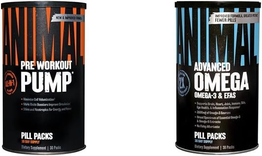 Omega-3 and Omega-6 Animal Pump Preworkout 30-Day Pack - 30 Count
