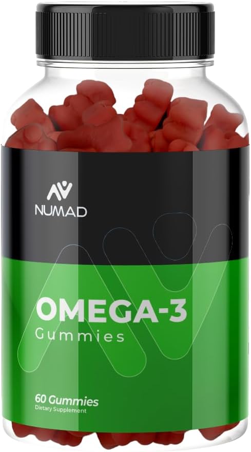 Omega-3 Fish Oil Gummies for Joint & Heart Health - 60 Count