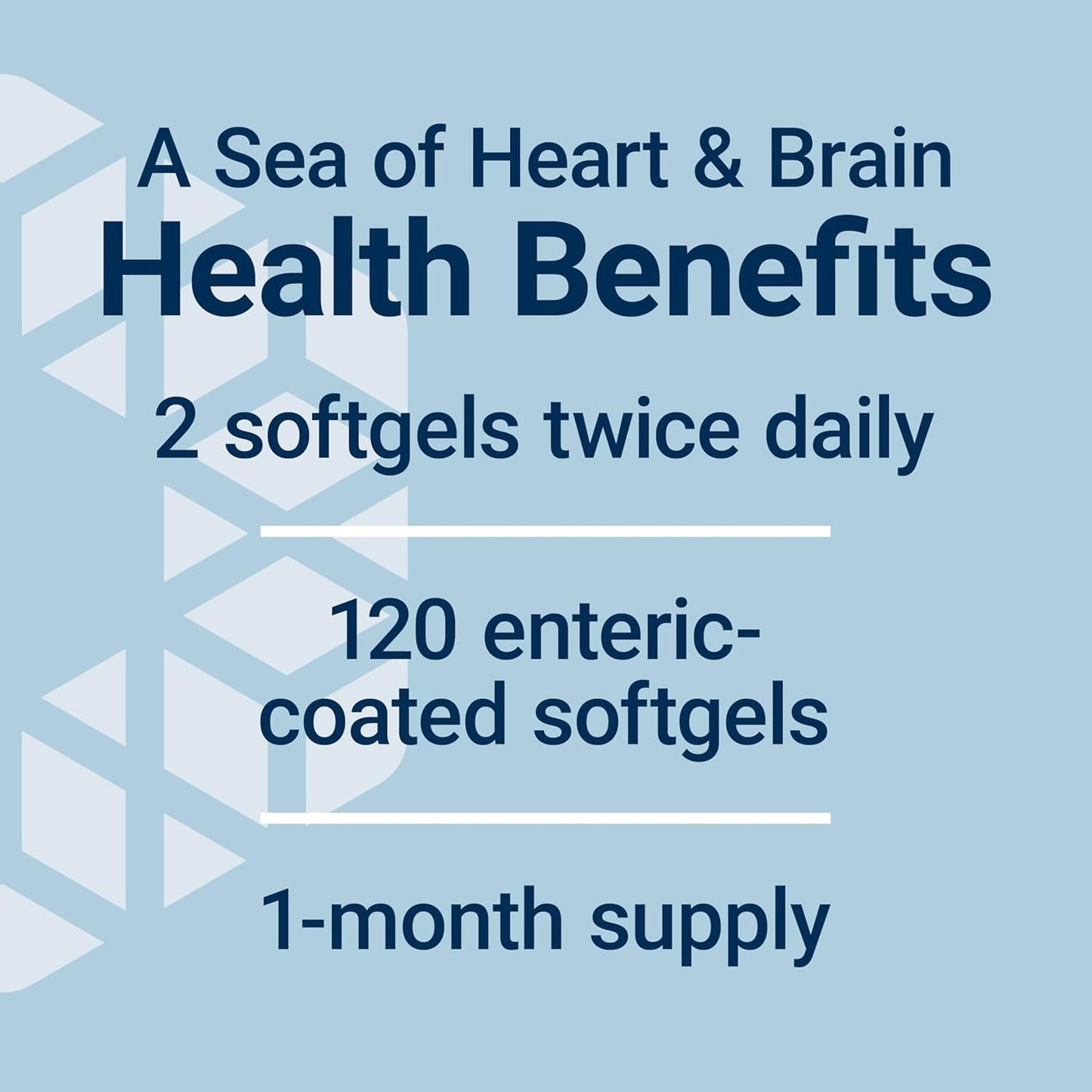 Omega-3 Fish Oil with Sesame Lignans & Olive Extract for Heart, Brain, and Inflammation Health - 120 Softgels, Gluten-Free, Non-GMO, Enteric-Coated